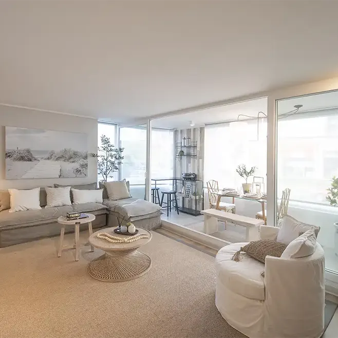 Venta de departamento nuevo 1 dormitorio 1 baño en Reñaca, Viña del Mar de Makroplaza - Galería