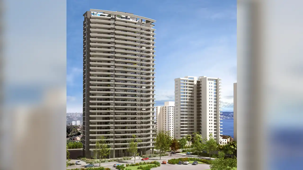 Galería y videos de proyectos inmobiliarios en Reñaca, Viña del Mar de Makroplaza - Fachada