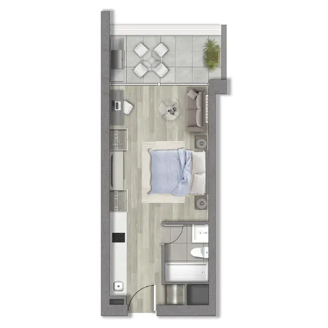 Planta Tipo A Open - Makroplaza