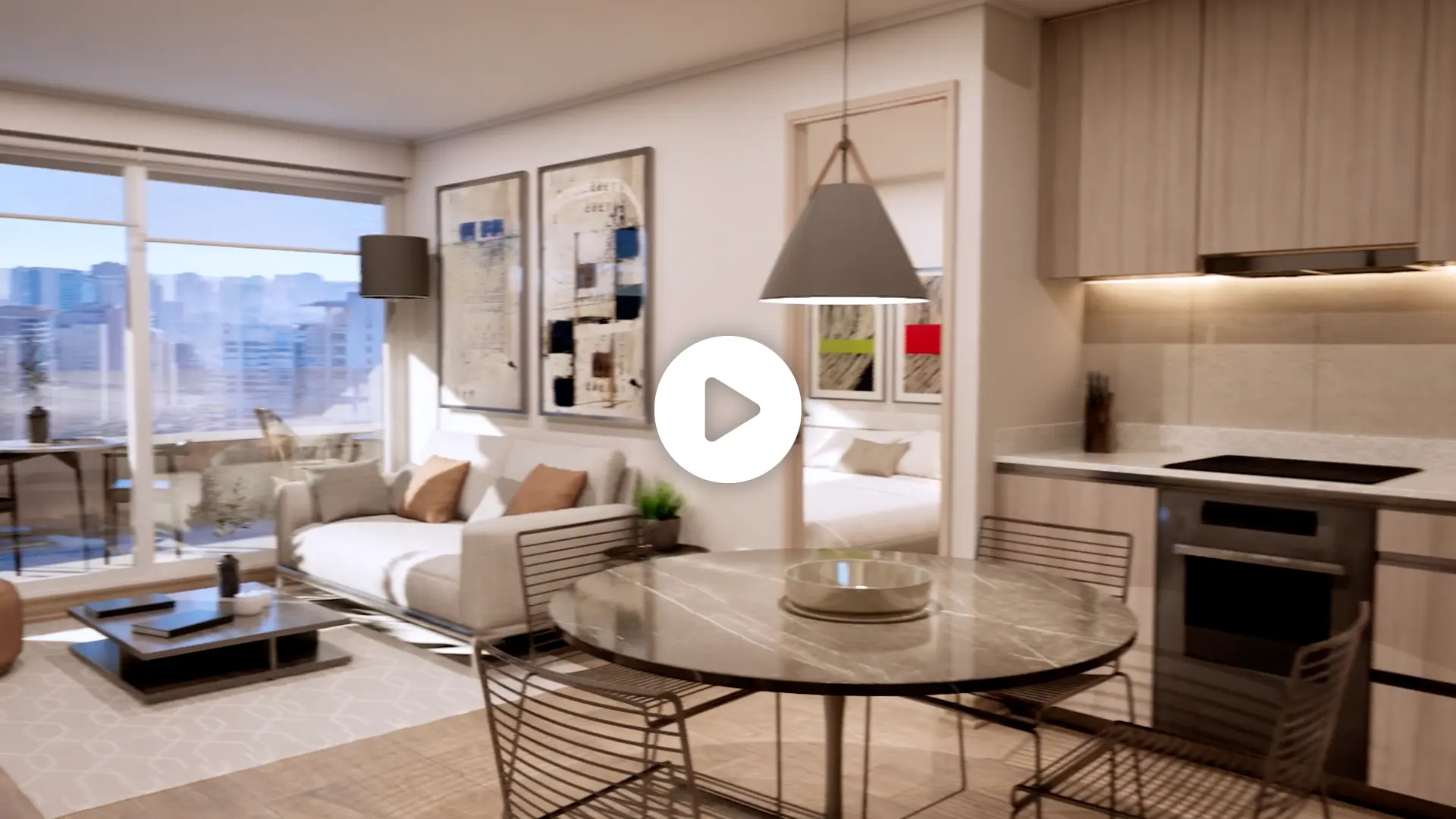 Venta de departamento en Reñaca, Viña del Mar con vista al mar, 2 dormitorios y 2 baños Tipo C de Makroplaza - video